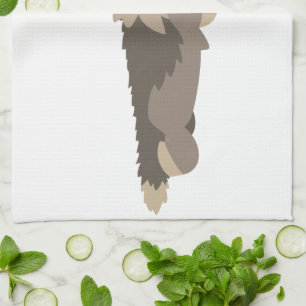 Cute Fleet Cartoon Wolf Kitchen Towel