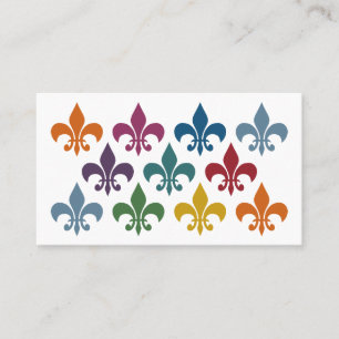 Cute Fleur De Lis Business Cards