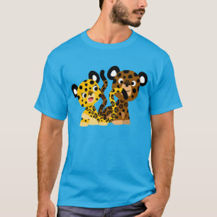 Cute Flirtatious Cartoon Jaguars T-Shirt