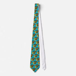 Cute Flirtatious Cartoon Jaguars Tie