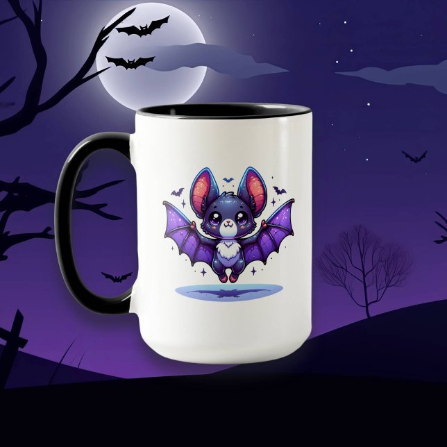 Cute Flirty I'm Batty for You  Halloween Bat Mug (Creator Uploaded)