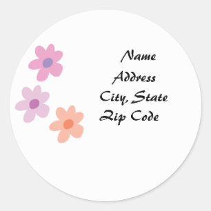 Cute floral address labels
