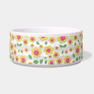 Cute floral cartoon design yellow daisy doodles