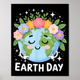 Cute floral cute earth day month 2026 poster