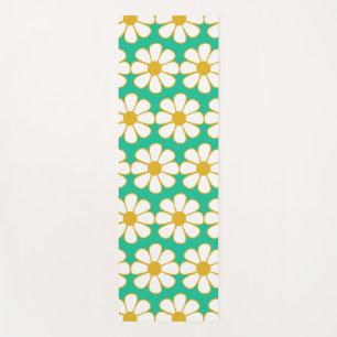 Cute Floral Daisy Pattern Yoga Mat
