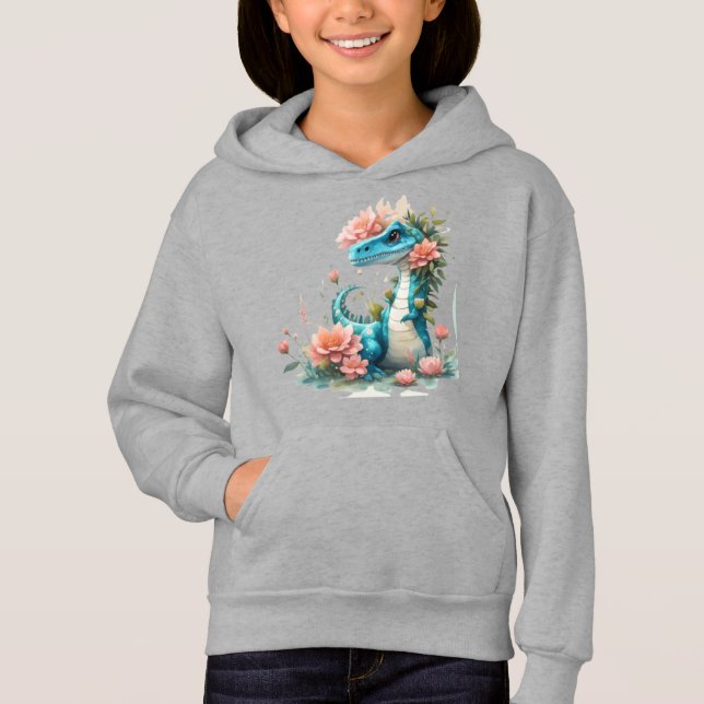 Cute Floral dinosaur (Front)