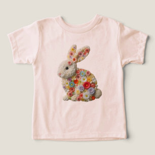 Cute, floral Easter bunny
