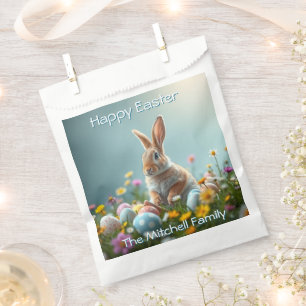 Cute Floral Easter Bunny Party Favour Bags
