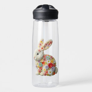 Cute, floral Easter bunny Water Bottle