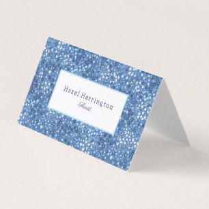 Cute Floral Folded Business Card Customisable