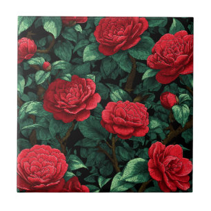 Cute Floral Gardenias Tiles For Durable Floors