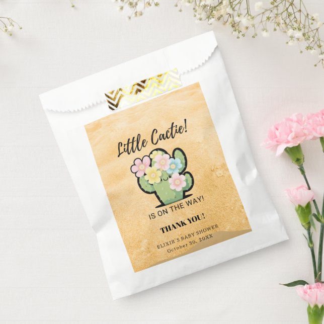 Cute Floral Little Cuctie Kawaii Baby Shower Favour Bags (Sealed)