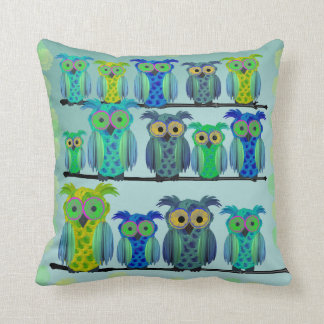 Cute Floral Owls Cushion