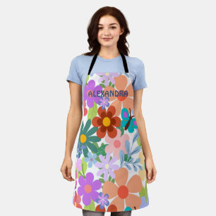 Cute Floral Pattern  Apron