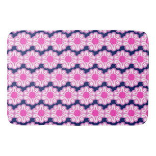 Cute floral pattern background bath mat
