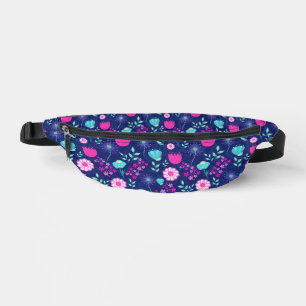 Cute floral pattern background bum bags