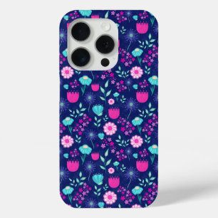 Cute floral pattern background iPhone 15 pro case