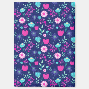 Cute floral pattern background magnet