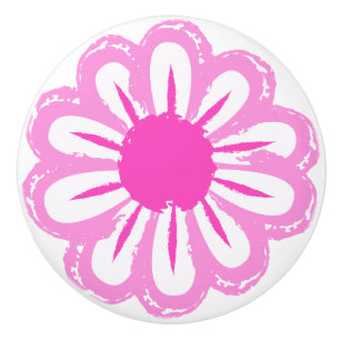 Cute Floral Pattern Ceramic Knob