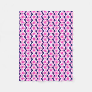 Cute Floral Pattern Fleece Blanket