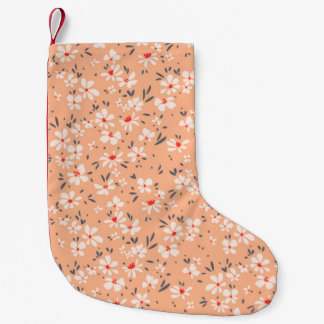Cute floral pattern in the small flower. Ditsy pri Christmas Stocking