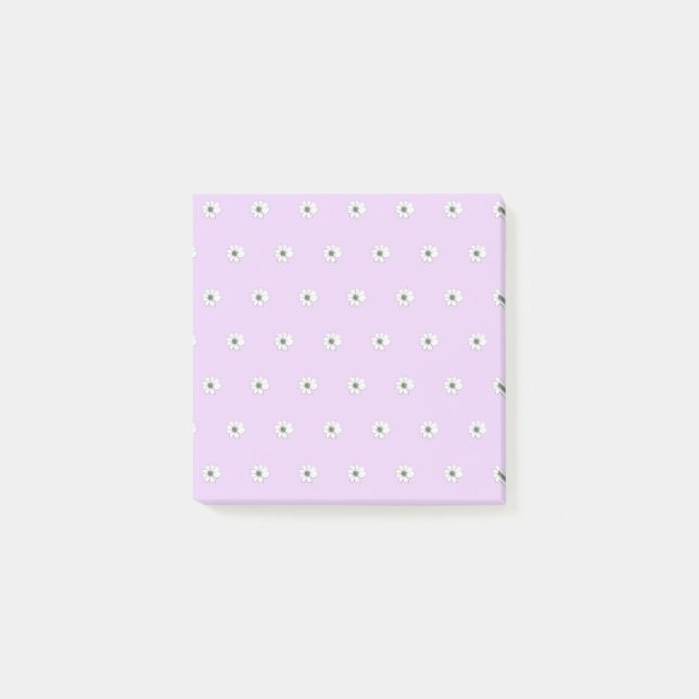 Cute floral Pattern light purple Post-it Notes (Front)