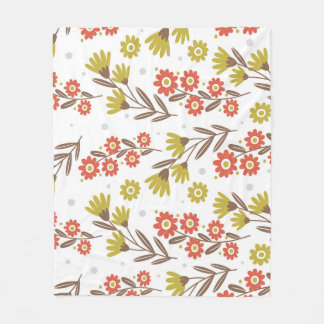 Cute floral pattern, seamless background. fleece blanket