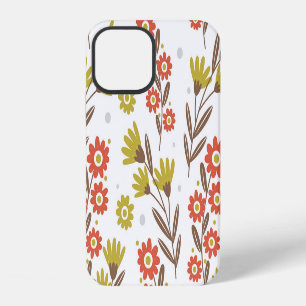 Cute floral pattern, seamless background. iPhone 12 case