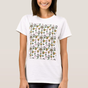 Cute Floral Pattern T-Shirt