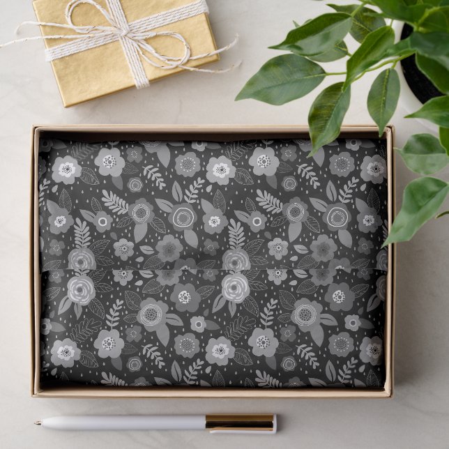cute floral pattern tissue paper (Gift)