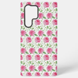 Cute,  floral/rose repeating pattern  samsung galaxy case