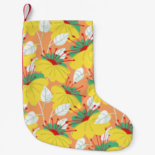 Cute floral seamless pattern. Background with hand Small Christmas Stocking