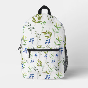 Cute Floral Watercolor  Printed Backpack