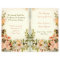 cute floral wedding program,roses
