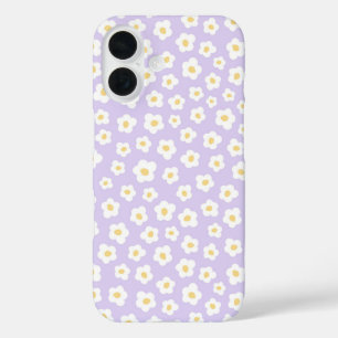 Cute floral white flower design  iPhone 16 case