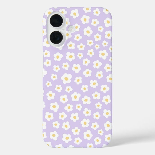 Cute floral white flower design  Case-Mate iPhone case (Back)