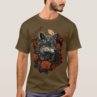 Cute Floral Wolf T-Shirt