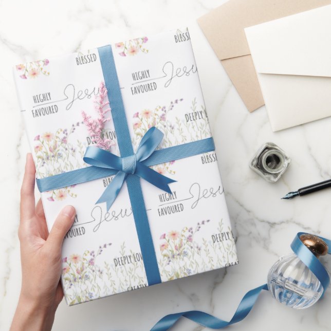 Cute Flower Affirmation Wrapping Paper (Gifting)