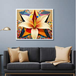 Cute Flower Bouquet Lily Printable  Poster