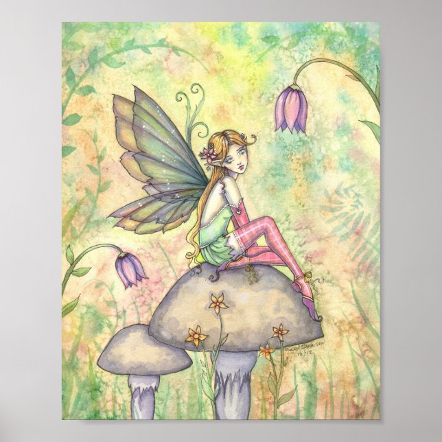 Cute Flower Fairy Poster by Molly Harrison (Front)