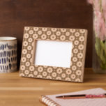 Cute Flower Floral Laser Etched Picture Frame<br><div class="desc">Cute Flower Floral Laser Etched Picture Frame Etched Frames features a pattern of cute flowers. Perfect for family and friends for birthdays,  Christmas,  Mother's Day and more. Created by Evco Studio www.zazzle.com/store/evcostudio</div>