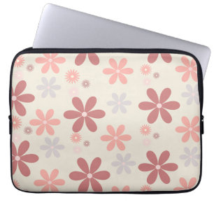 cute flower girly girl glitter   laptop sleeve
