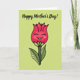 Cute Flower Mother's Day Card