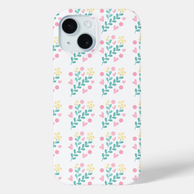 Cute flower pattern design Case-Mate iPhone case (Back)