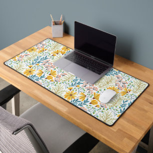 Cute Flower Pattern Desk Mat