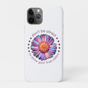 Cute Flower Purple Pink Blue Daisy Womens Bisexual Case-Mate iPhone Case