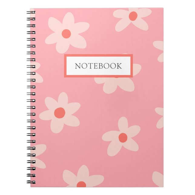 Cute Flower Retro  Notebook (Front)