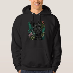 Cute Flower Scottie summer Floral Scottish Terrier Hoodie
