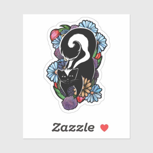 Cute Flower Skunk (Sheet)