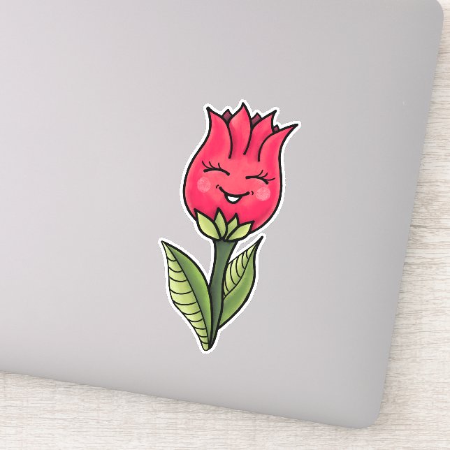 Cute Flower Spring Cartoon Character (Detail)